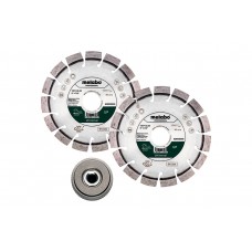 2 алмазних диска Metabo Professional UP 125 мм + гайка Quick (628582000)
