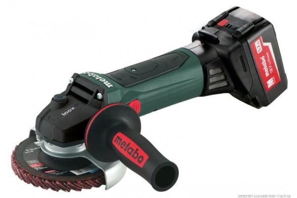 Аккумуляторная болгарка Metabo W 18 LTX 125 Inox Set 5.2 Ач (600174880) фото 1