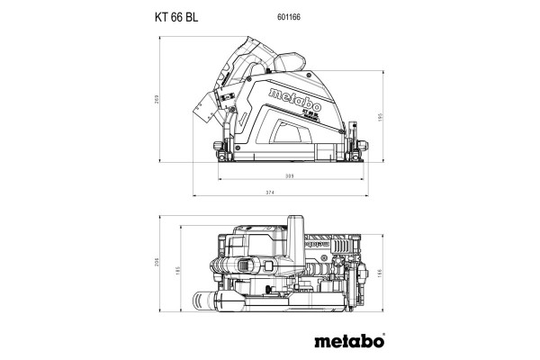 Дискова пила Metabo KT 66 BL у кейсі metaBOX (601166500) фото 8