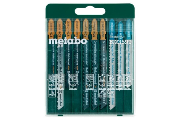 Набор пилок для лобзика Metabo 10 шт (623599000)  фото 