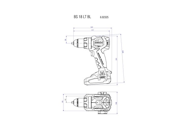 Комплект аккумуляторного инструмента Metabo Combo Set 2.1.11 BS 18 LT BL + SSD 18 LTX 200 BL LiHD (685123000) фото 3