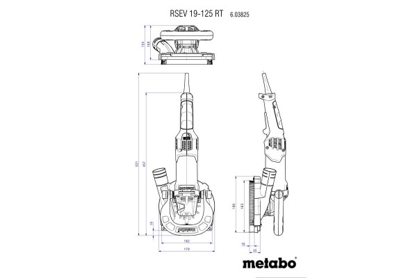 Шліфмашина по бетону Metabo RSEV 19-125 RT (603825700) фото 8
