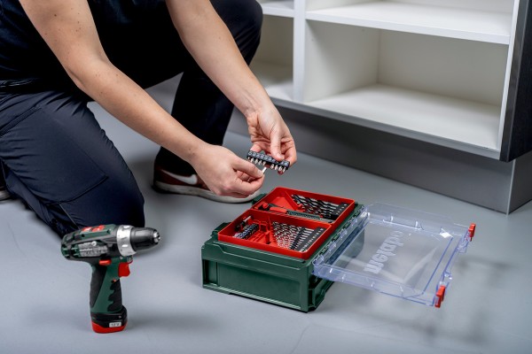 Акумуляторний дриль-шурупокрут Metabo PowerMaxx BS Basic 2х2.0 Аг Mobile Workshop Mini (600080710) фото 5