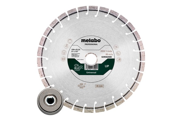Алмазний диск Metabo Professional UP 230 мм + гайка Quick (628583000)  фото 