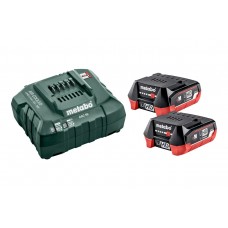 Комплект акумуляторних батарей Metabo LiHD 2х4 Аг 12 В  з зарядним пристроєм (685301000)
