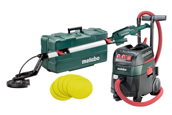 Набор шлифовальнавя машина для стен и потолков (жираф) Metabo LSV 5-225 Comfort + Пылесос Metabo ASR 35 M ACP (690940000)  фото 