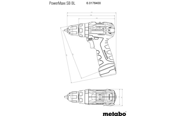 Акумуляторний ударний дриль-шурупокрут Metabo POWERMAXX SB BL безщітковий у кейсі (601784500) фото 4