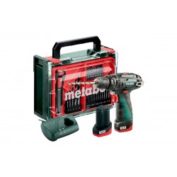 Акумуляторний ударний дриль-шурупокрут Metabo PowerMaxx SB Basic 2х2 Aг Mobile Workshop Mini (600385710)