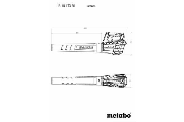Садова повітродувка Metabo LB 18 LTX BL без АКБ и ЗУ (601607850) фото 12