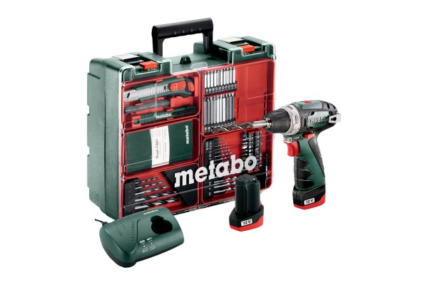 Акумуляторний дриль-шурупокрут Metabo PowerMaxx BS Set (600080880)  фото 