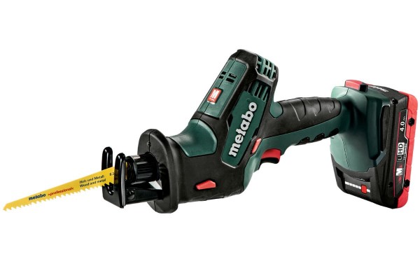 Акумуляторна шабельна пила Metabo SSE 18 LTX Compact 2х4.0 Аг (602266800)  фото 