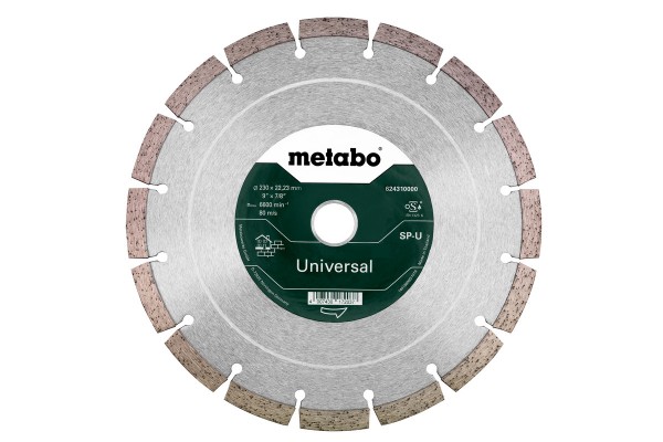 Алмазний відрізний круг Metabo SP-U, 230x22.23 мм (624310000)  фото 