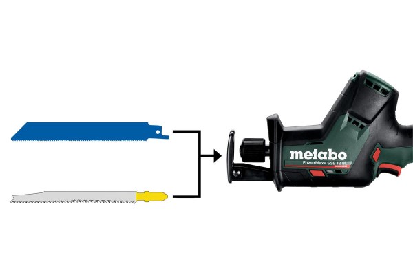 Акумуляторна шабельна пила Metabo PowerMaxx SSE 12 BL каркас в кофрі (602322860) фото 1