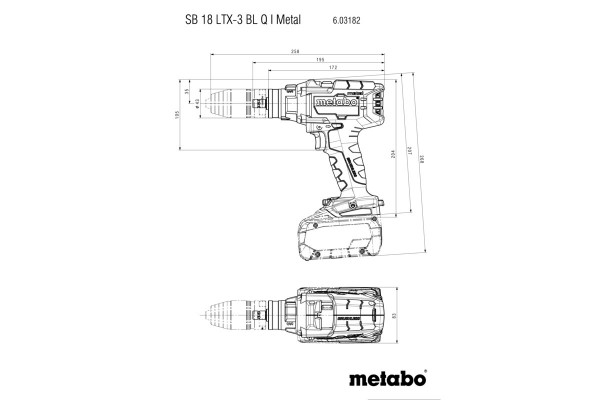 Акумуляторний ударний дриль Metabo SB 18 LTX-3 BL Q I Metal (603182840) фото 11