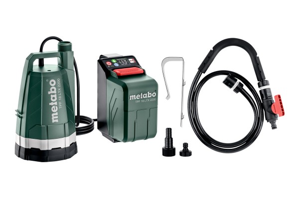 Акумуляторний занурювальний насос Metabo TPF 18 LTX 2200 (601729850)  фото 