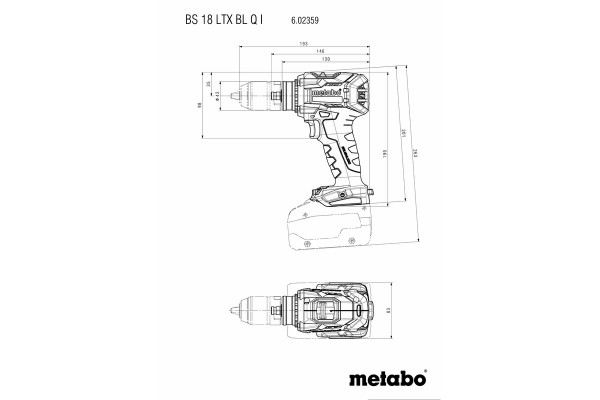 Акумуляторний дриль-шурупокрут Metabo BS 18 LTX BL Q I (602359650) фото 7