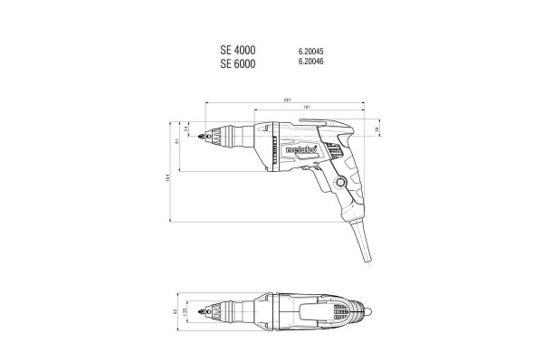 Мережевий дриль-шурупокрут Metabo SE 4000 (620045000) фото 5