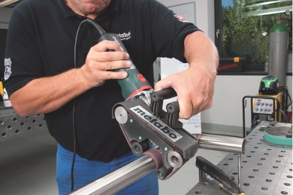 Стрічкова шліфувальна машина для труб Metabo RBE 15-180 Set (602243500) фото 3