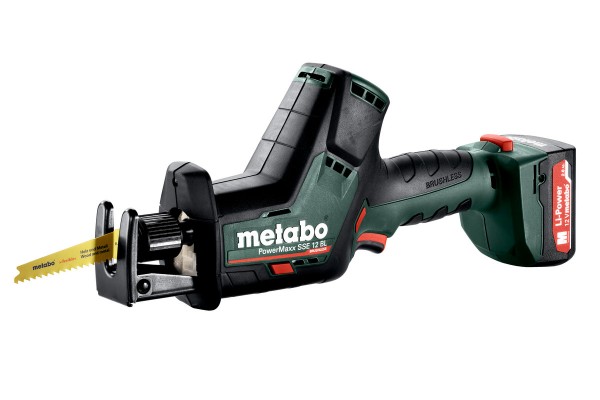 Акумуляторна шабельна пила Metabo PowerMaxx SSE 12 BL (602322500)  фото 