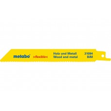 Сабельное полотно по дереву с гвоздями Metabo Flexible 150 мм, S 922 VF, 25 шт (628246000)