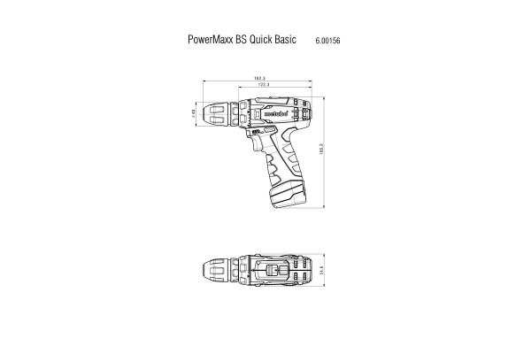 Акумуляторний дриль-шурупокрут Metabo PowerMaxx BS Quick Basic (600156500) фото 8