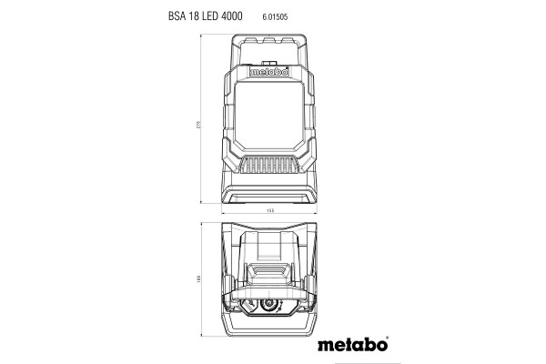Прожектор акумуляторний Metabo BSA 18 LED 4000 (601505850) фото 8
