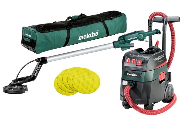 Набор шлифовальнавя машина для стен и потолков (жираф) Metabo LSV 5-225 + Пылесос Metabo ASR 35 M ACP (690939000)  фото 