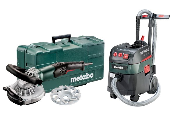 Набор шлифмашина Metabo RSEV 19-125 RT алмазный диск abrasiv + Пылесос Metabo ASR 35 L ACP (691002000)  фото 