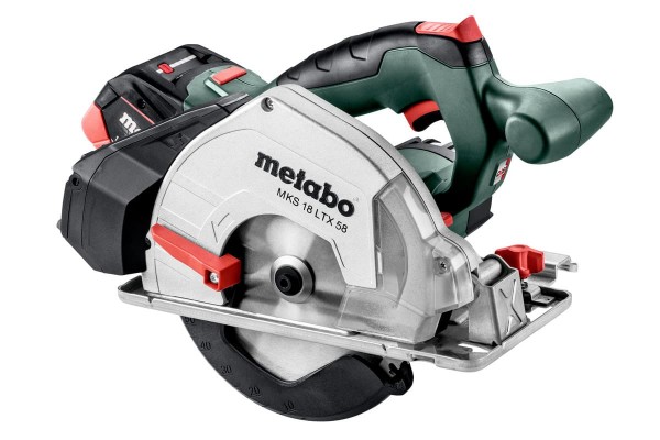 Акумуляторна ручна дискова пила по металу Metabo MKS 18 LTX 58 2х5.5 Аг (600771700)  фото 