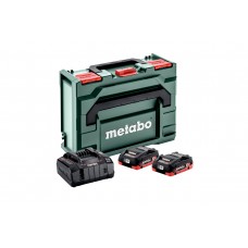 Набір акумуляторів Metabo 2 x LiHD 4.0Ah, ASC 145 + MetaBOX 145 (685130000)