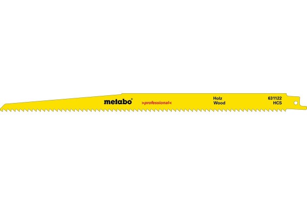 Сабельное полотно по дереву Metabo Professional 300 мм, S 1344 D, 5 шт (631472000)  фото 