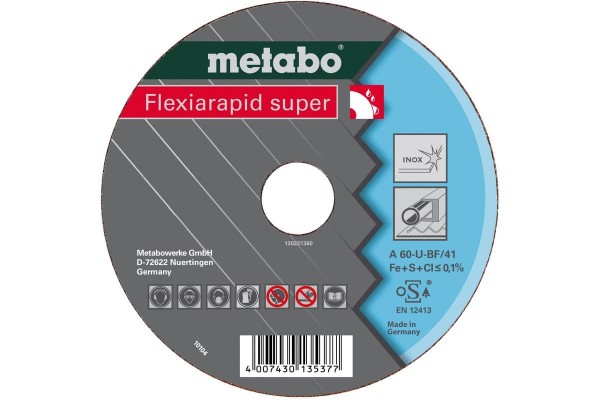 Отрезной круг Metabo Flexiarapid Super 230x1,9x22.2 Inox HydroResist (616228000)  фото 