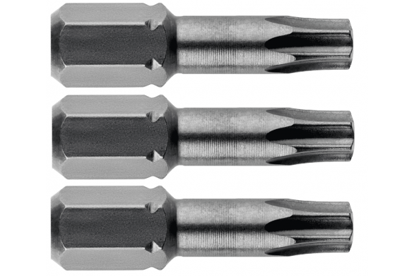 Биты Metabo Torx TX15/20/20х25мм, 3шт  (628539000)  фото 