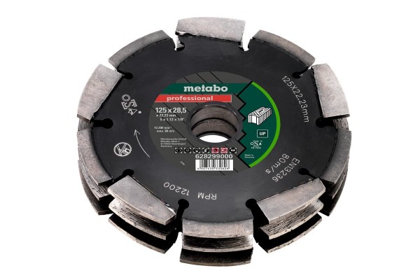 Алмазний фрезерний диск Metabo Professional UP 28.5x125 мм (628299000)  фото 