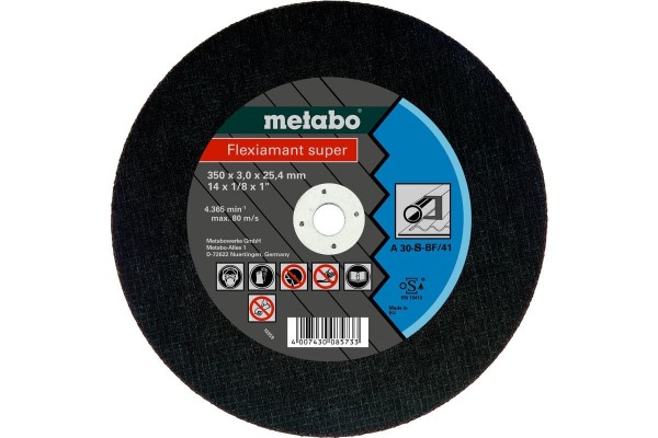 Отрезной круг Metabo Flexiamant Super 350x3x25.4 мм A 36-S (616339000)  фото 
