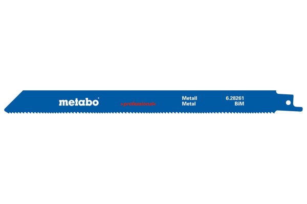 Сабельное полотно по металлу Metabo Professional 225 мм, S 1125 VF, 25 шт (628262000)  фото 