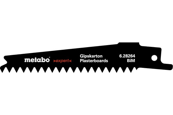 Сабельное полотно по гипсокартону Metabo Expert 100 мм, S 528 DF, 5 шт. (628264000)  фото 