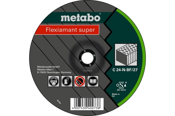 Зачистной круг по камню Metabo Flexiamant Super 125x6x22.2 (616731000)  фото 