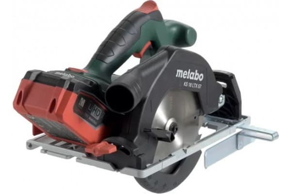 Акумуляторна ручна дискова пила Metabo KS 18 LTX 57 2х5.2 Аг (601857700) фото 1