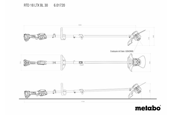 Тример Metabo RTD 18 LTX BL 30 (601720850) фото 14