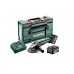Акумуляторна кутова шліфувальна машина Metabo W 18 L 9-125 QUICK +2 АКБ 5.2 Агод з ЗП і кейсом METABOX 165 L (602249650)