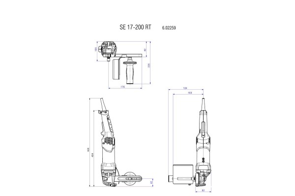 Щіткова шліфмашина Metabo SE 17-200 RT (602259000) фото 3
