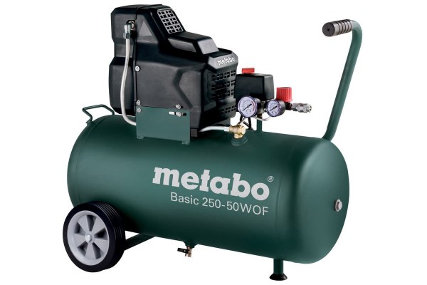 Поршневий безмасляний компресор Metabo Basic 250-50 W OF (601535000)  фото 