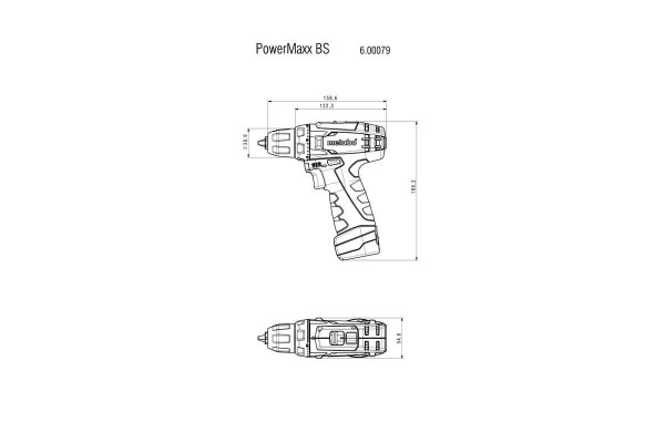 Акумуляторний дриль-шурупокрут Metabo PowerMaxx BS (600079500) фото 4