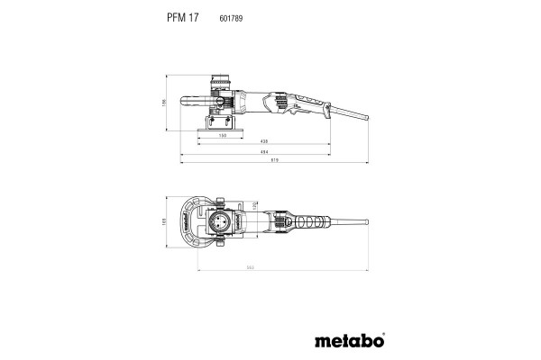 Фрезер для видалення зварювальних швів Metabo PFM 17 у кейсі (601789500) фото 19