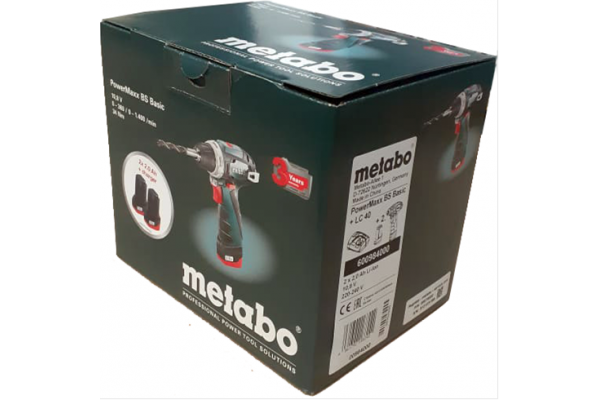 Акумуляторний дриль-шурупокрут Metabo PowerMaxx BS Basic (600984000) фото 2