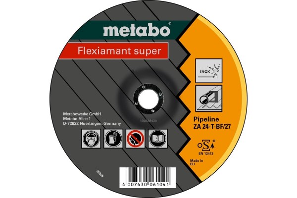 Зачистной круг для труб Metabo Flexiamant Super 180x4x22.23 (616795000)  фото 