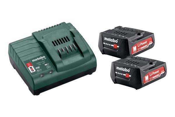 Комплект акумуляторних батарей Metabo Li-Power 12 В 2х2 Аг з зарядним пристроєм (685300000)  фото 