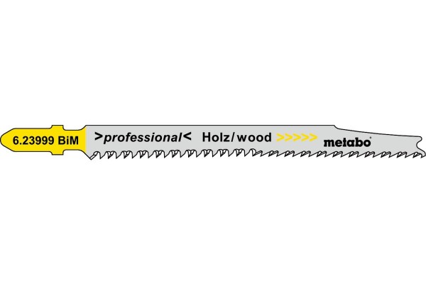 Лобзиковое полотно для дерева Metabo Professional 93 мм T 308 BF, 5 шт (623999000)  фото 