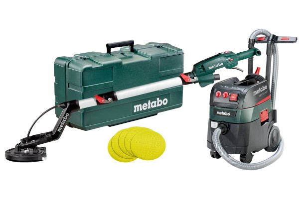 Набор шлифовальнавя машина для стен и потолков (жираф) Metabo LSV 5-225 Comfort + Пылесос Metabo ASR 35 L ACP (690886000)  фото 
